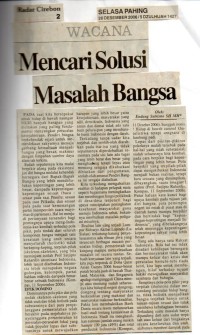 Image of Mencari Solusi Masalah Bangsa