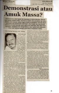 Image of Demonstrasi Atau Amuk Massa?