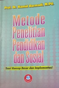 Image of Metode Penelitian Pendidikan Dan Sosial
