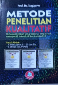 Image of Metode Penelitian Kualitatif