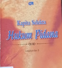Image of Kapita Selekta Hukum Pidana