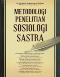 Image of metodologi penelitian sosiologi sastra